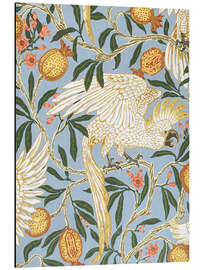 Magnettafel Kakadu und Granatapfel