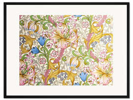 Gerahmter Kunstdruck Goldene Lilie II