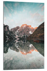 Gallery Print Sonnenaufgang am Pragser Wildsee