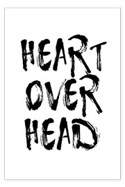 Poster heart over head