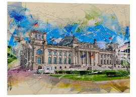 Foam board print Berlin Reichstag