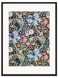 Gerahmter Kunstdruck Goldene Lilie