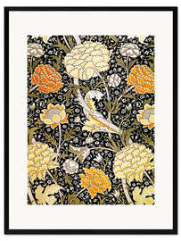 Plakat artystyczny premium w ramie Floral design