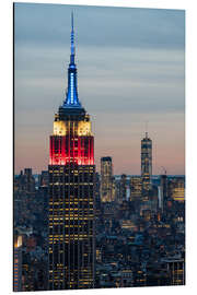 Aluminium print Colorful Empire State Building