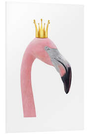 Tableau en PVC Roi flamant rose