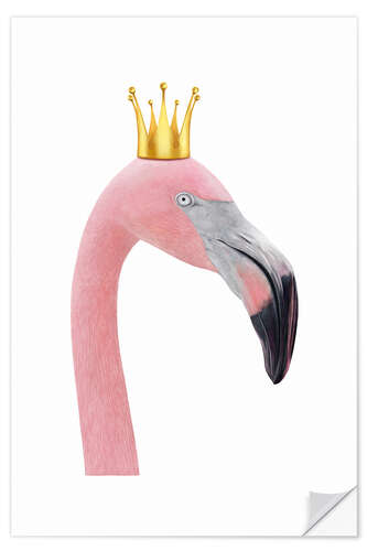 Wall sticker Queen flamingo