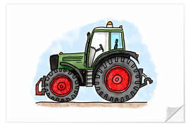 Wall sticker Hugos tractor