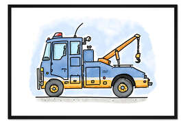 Gerahmter Kunstdruck Hugos Abschlepper