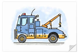 Wall sticker Hugos tow truck