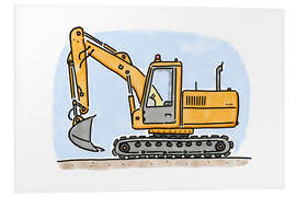 Foam board print Hugos digger