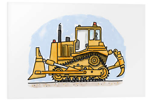 PVC-tavla Hugos bulldozer