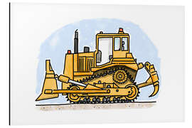 Magnettafel Hugos Planierraupe