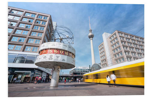 PVC-tavla World clock and TV tower at Alexanderplatz in Berlin