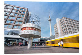 PVC-taulu World clock and TV tower at Alexanderplatz in Berlin