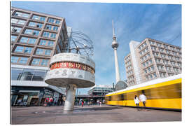 Gallery print World clock and TV tower at Alexanderplatz in Berlin