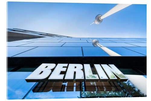 Acrylic print Berlin TV tower at Alexanderplatz