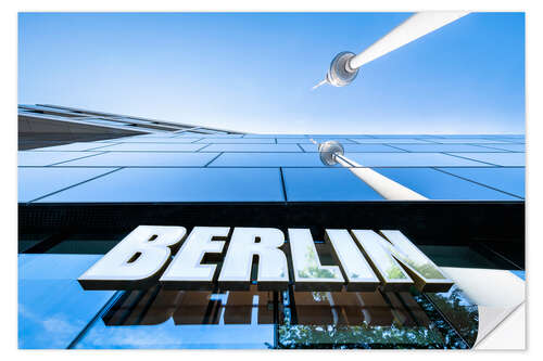 Muursticker Berlin TV tower at Alexanderplatz