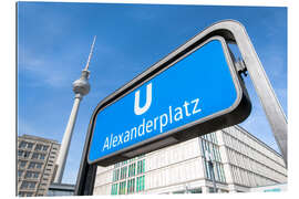 Galleriprint TV tower at Alexanderplatz in Berlin