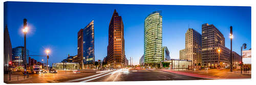 Canvastavla Potsdamer Platz Panorama at night, Berlin, Germany