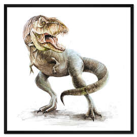 Gerahmter Kunstdruck Tyrannosaurus rex