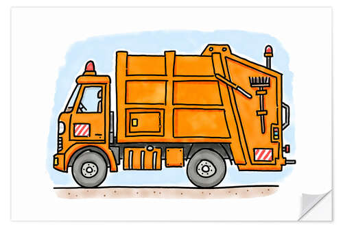 Naklejka na ścianę Hugo's waste collection