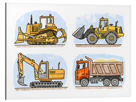 Magnettafel Hugos Baustelle