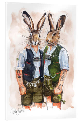 Gallery print Gay Rabbits