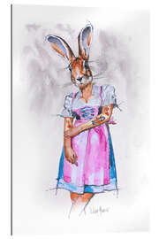 Gallery print Rabbit girl in dirndl