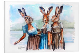 Magnettafel Hasenmädels