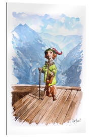 Gallery print Dachshund in the Alps