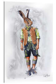 Gallery print Rabbit guy in leather pants