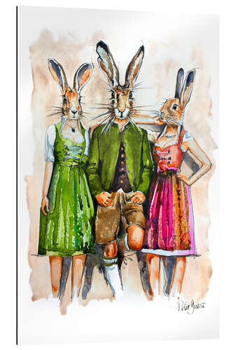 Gallery print Dude Rabbit & Bunnies