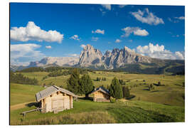 Aluminium print Alpe di Siusi