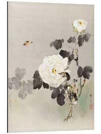 Magnettafel Junger Vogel und ein Schmetterling