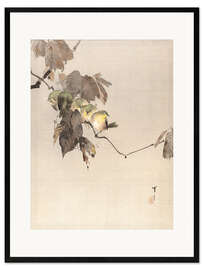 Ingelijste kunstdruk Birds on a Branch