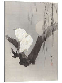 Magnettafel Reiher in einem Baum in der Nacht