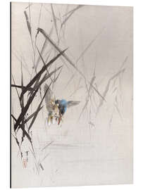 Magnettafel Vogel fängt Fisch