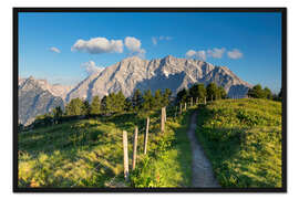 Gerahmter Kunstdruck Watzmann Sonnenaufgang an der Ostwand