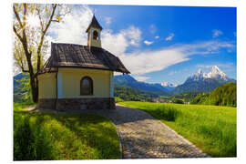 Foam board print Lockstein chapel at Watzmann