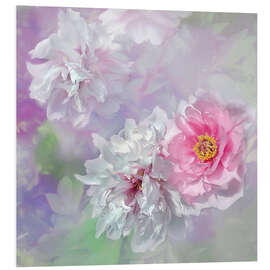 Foam board print Peony Love