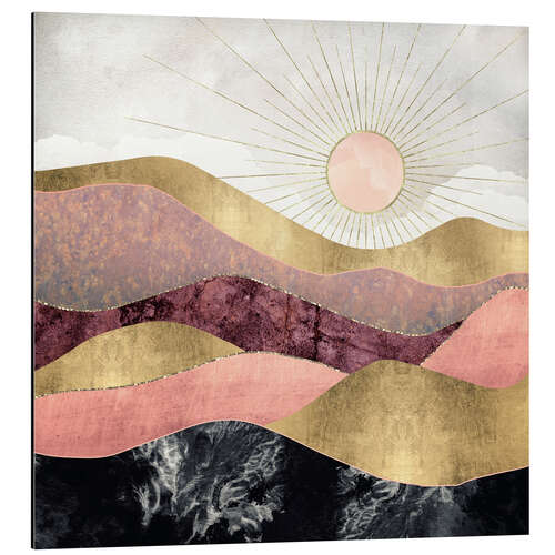 Aluminium print Blush Sun 