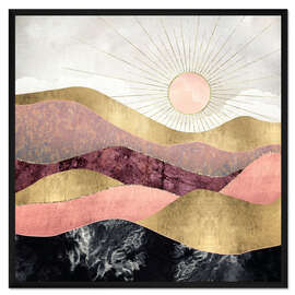 Gerahmter Kunstdruck Errötende Sonne