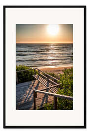 Gerahmter Kunstdruck Tag am Meer, Litauen