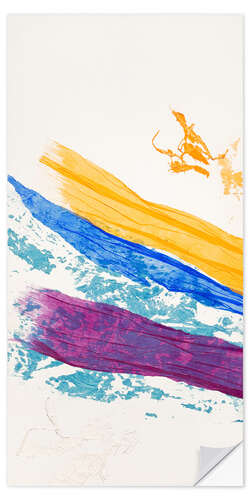 Sticker mural Waves of Washi I