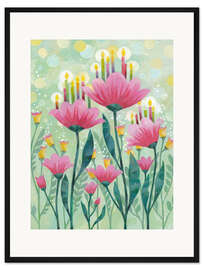 Gerahmter Kunstdruck Zauberblumen