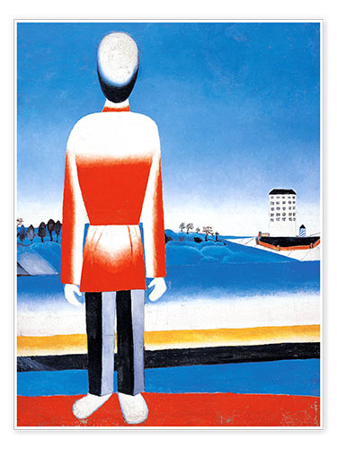 Poster Man in Landscape