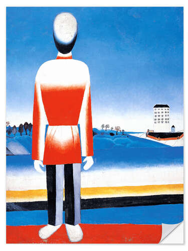 Autocolante decorativo Man in Landscape