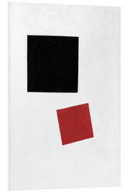 Foam board print Black Square and Red Square