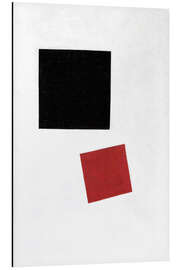 Magnettafel Schwarzes Quadrat und Roter Platz