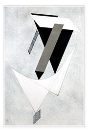 Wandbild  Proun 4 - El Lissitzky